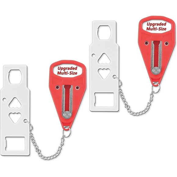 Other - 2 Pack Portable Door Lock Home Security Door Lock Travel Lockdown Locks for Addi